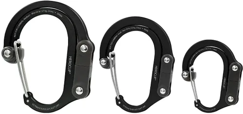 Vista 16 de GEAR AID HEROCLIP 360° Swivel Carabiner Gear Clip and Hook (Medium) for Camping, Backpack, Suitcases and Garage Organization