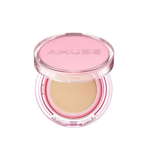 AMUSE SEOUL Dew Power - Base de cojín vegana (02 HEALTHY), semibrillo natural, cobertura completa, acabado húmedo, larga duración, ligera, piel