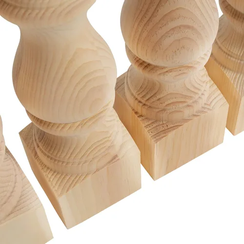 Vista 5 de CAROLINA LEG CO. Patas de Banco Gruesas Pine Monastery - Juego de 4 - Patas para Mesa de Café - Dimensiones: 3.5" x 16