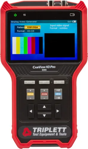 Vista 6 de Triplett 8064 CamView - Probador de cámara HD resistente analógico - SD analógico, AHD 2.0, HD-CVI 3.0, HD-TVI 3.0