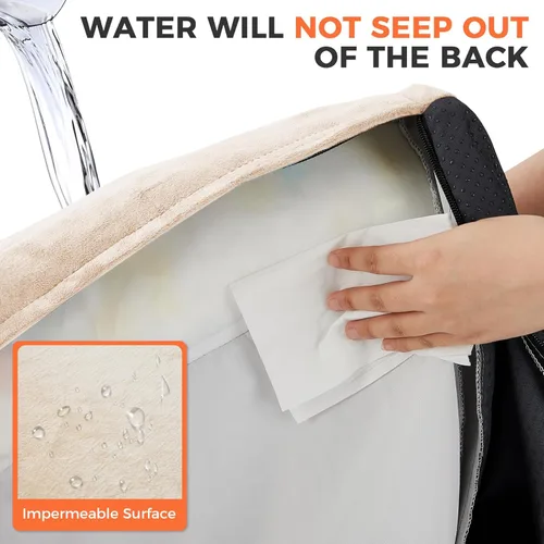 Vista 4 de Cama para perros de tamaño grande, cama ortopédica para perros grandes, cama impermeable para mascotas con funda extraíble lavable, sofá