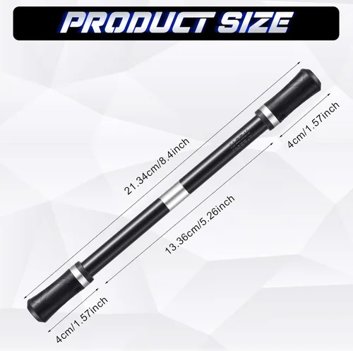Vista 3 de Outus 2 Piezas Bolígrafo Giratorio Rodante de Dedo Rotativo para Juegos Truco Bolígrafo Mod con Tutorial Sin Recarga Liberación de Estrés Juguetes