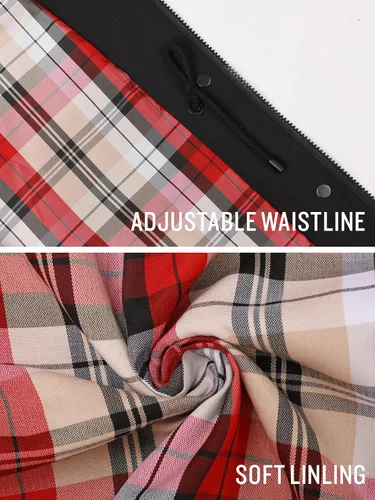 Vista 4 de SaphiRose Women's Waterproof Rain Jacket Lightweight Raincoat Hooded Windbreaker Trench Coat