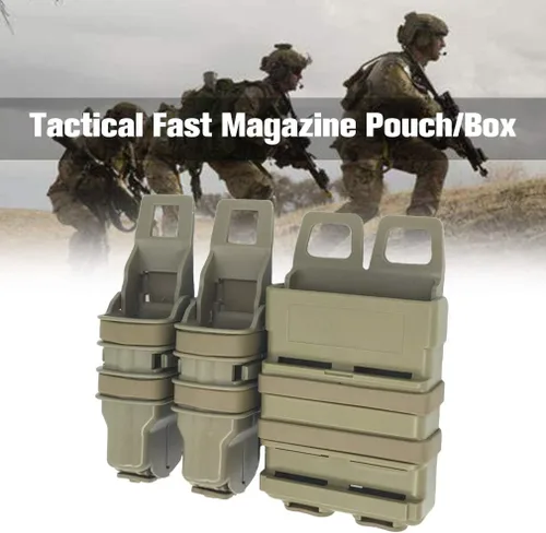 Vista 8 de ABS táctico rápido Mag Molle Holster Magazine bolsa bolsa