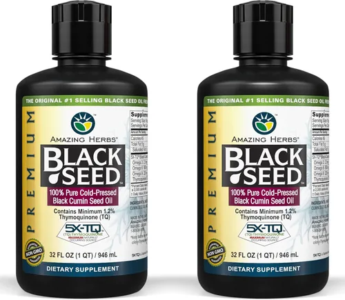 Vista 14 de Amazing Herbs cápsulas blandas Black Seed prensadas en frío, 90 cápsulas, DPS 12004, 4, 1, 1