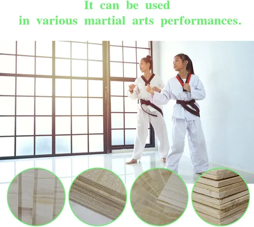 Vista 6 de 12 piezas de tablas de rotura para Taekwondo y Karate, tablas de artes marciales de Karate, tablas de madera profesionales para la rotura