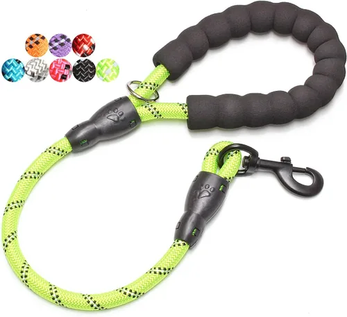 Vista 16 de BAAPET - Correa para perro de 2, 4, 5, 6 pies con mango acolchado cómodo y hilos altamente reflectantes para perros pequeños, medianos y grandes