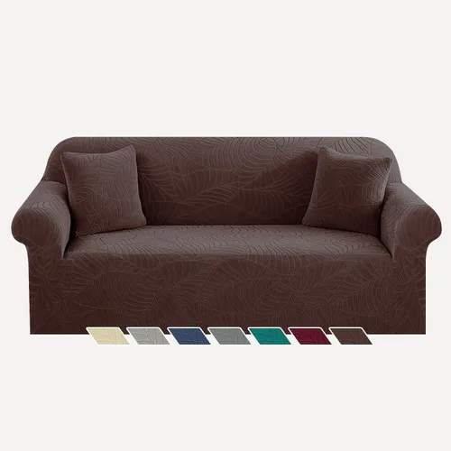 Vista 65 de YEMYHOM - Funda para sofá con diseño de jacquard, funda de gran elasticidad para sala de estar, funda de sillón a prueba de perros y gatos