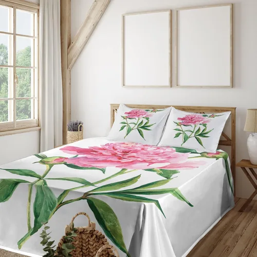 Vista 106 de Ambesonne Sábana encimera de reglas de baño, texto de texto de texto de «Don't Spread Gérmenes» con estampado de dibujos animados, suave y cómoda