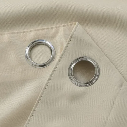 Vista 10 de GYROHOME Cortinas extralargas de lujo de 12 pies de largo, cortinas de seda sintética de 2 pisos para techos altos, reducción de ruido, aislamiento