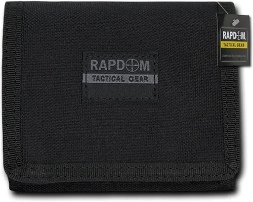 Vista 2 de RapDom Tactical - Cartera de tres pliegues, color negro, Negro -, Cartera con cremallera