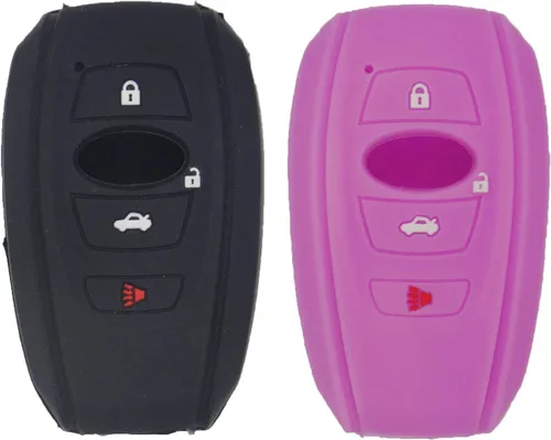 Vista 11 de LemSa Funda protectora de silicona con 4 botones para Subaru 2016-2018 Forester 2017-2018 Outback 2015 2016 2018 XV Crosstrek 2017 Impreza 2014-2017
