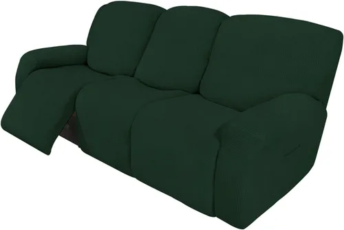 Vista 61 de Easy-Going - Funda elástica para sofá reclinable y sofá cama, 6 piezas, protector de muebles, suave, parte inferior elástica, tela jacquard