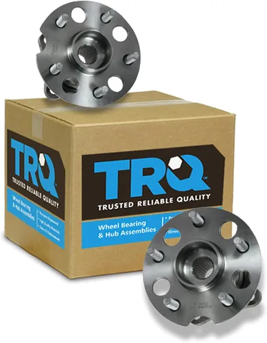 Vista 155 de TRQ Juego de 2 rodamientos de rueda delantera y conjunto de cubo compatible con Tesla 3 2020 Y 2018-2019