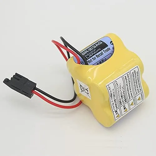 Vista 5 de SHENYANG BR-2/3AGCT4A BR2/3AG BR2/3AGCT4A Batería BR2/3AGCT4A para FANUC A98L-0031-0025 Enchufe Negro (4 unidades)