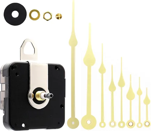 Vista 12 de Repuesto de reloj de cuarzo de pared para manualidades, incluye las agujas, 12888, con pilas, piezas de repuesto