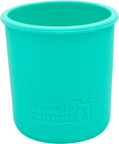 Vista 15 de Mason Jar Lifestyle Fundas de silicona de media pinta de boca regular de 8 onzas para proteger la pelota, Kerr, tarros de conservas acolchados