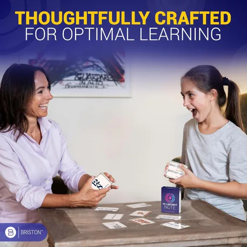 Vista 7 de Briston On a Different Note Music Flash Cards - 70 tarjetas avanzadas de aprendizaje de teoría musical para estudiantes y profesores, clave de alto