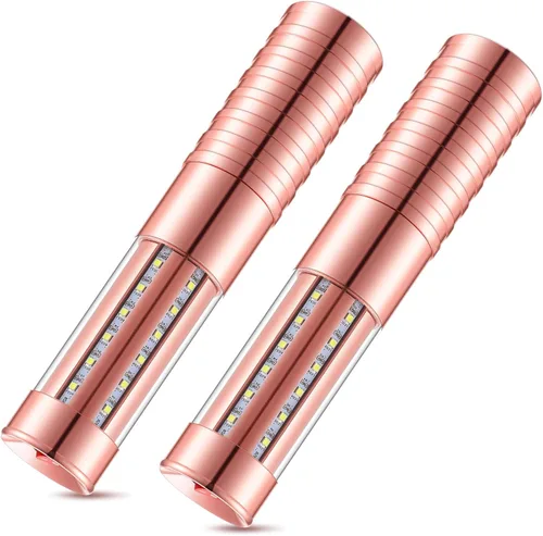 Vista 12 de Civaner 2 piezas de luces LED para servicio de botellas, luces estroboscópicas para botellas, luces LED reutilizables y recargables para champán