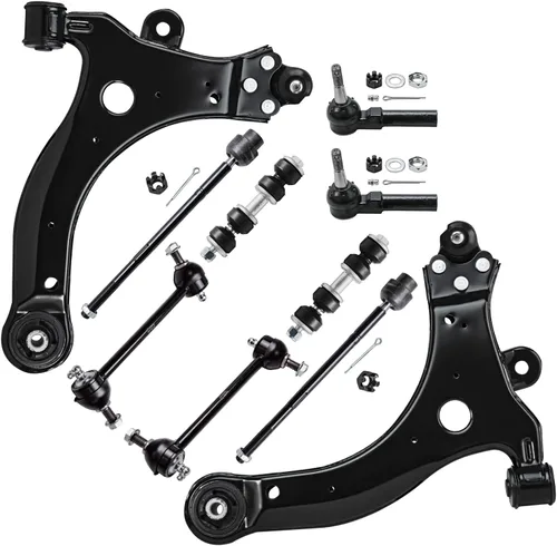 Vista 130 de Detroit Axle - Kit de suspensión frontal de 10 piezas para Ford Focus C-Max 13-18, 2 brazos de control inferiores, 4 barras de acoplamiento