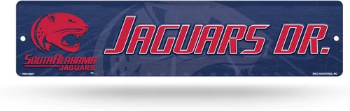 Vista 18 de NCAA Rico Industries Placa de calle de plástico Placa de calle de plástico de 4" x 16" Color del