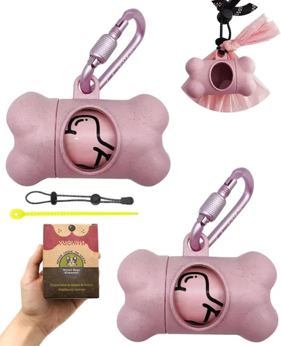 Vista 26 de Dispensador de bolsas de recogida de caca de perro con 1 rollo de color aleatorio, bolsas de residuos para perros a prueba de fugas y perfumadas