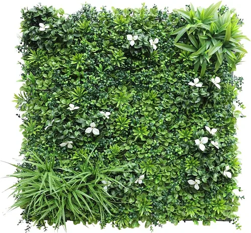 Vista 29 de ECOOPTS Paneles de boj artificiales para valla de privacidad de hiedra sintética, 40 x 40 pulgadas, plantas de seto topiario para decoración