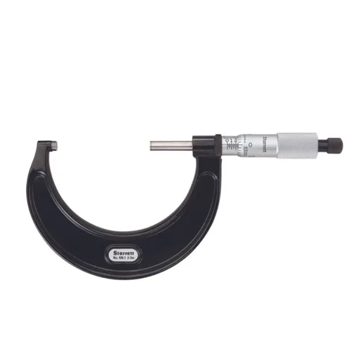 Vista 18 de Starrett Micrómetro exterior con husillo de una pieza, acabado cromado satinado y diseño avanzado de manga - tema American Pride, rango de 1-2
