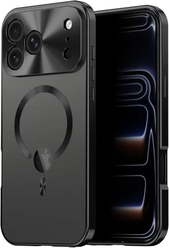 Vista 7 de Funda magnética de cuerpo completo con borde de metal, protección militar contra caídas para iPhone 12, compatible con MagSafe, protector