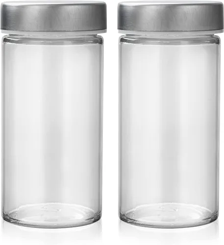 Vista 8 de 2 tarros de especias negras, botellas de vidrio de condimentos de 3 onzas, recipiente para especias, frascos de especias vacíos, botellas redondas