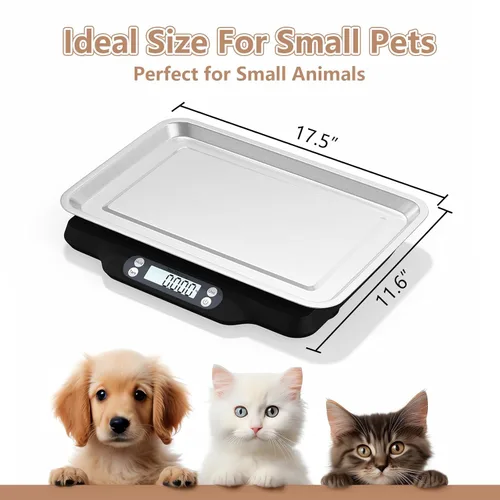Vista 2 de Helsevesen Báscula digital de precisión para animales pequeños (66.1 lbs/0.07 oz; 66 libras/0.1 oz), báscula de cocina, báscula postal, báscula