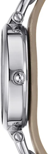 Vista 4 de Fossil Neely - Reloj casual de cuarzo de acero inoxidable y cuero para mujer