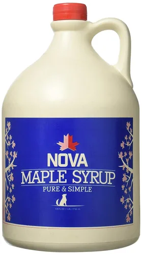 Vista 5 de Nova Maple Syrup, jarabe de arce puro grado A oscuro y robusto (Pint)