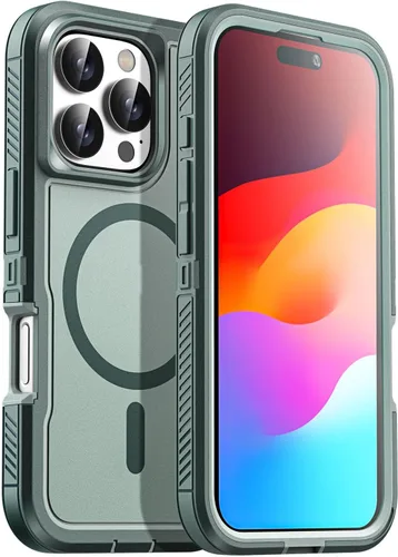 Vista 28 de AICase Funda para iPhone 13 Pro Max [compatible con Magsafe], protección magnética resistente contra caídas, cuerpo completo, a prueba de golpes, a