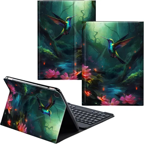 Vista 36 de Funda para Samsung Galaxy Tab S6 Lite 2022/2020 Teclado Inalámbrico Desmontable y Cubierta De Soporte De Cuero PU Funda Protectora Para Samsung