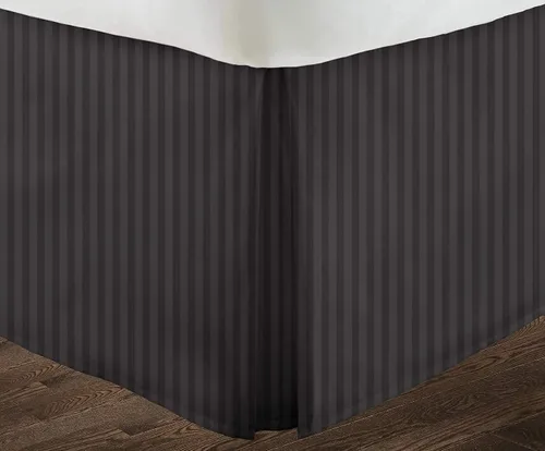 Vista 27 de Falda de cama – Falda de cama plisada 100% algodón egipcio de 800 hilos – Fácil ajuste con falda de cama a medida de 12 pulgadas – Tamaño individual