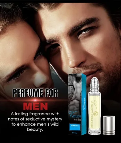 Vista 2 de Perfume de feromonas para hombres, perfumes de feromonas para hombres con aceite de colonia de estilo natural de larga duración, perfume