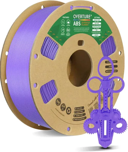 Vista 15 de OVERTURE Filamento ABS 1.75mm, Filamento para Impresora 3D de Alta Resistencia y Resistente al Calor, Baja Deformación, Excelente Durabilidad, ABS