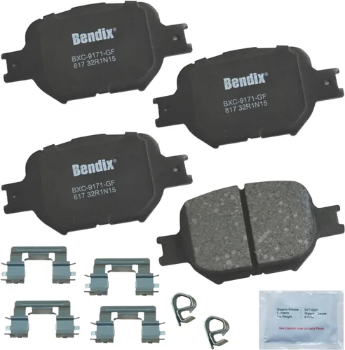 Vista 186 de Pastillas de Freno Delanteras Cerámicas Bendix Priority1 CFC430A para Modelos Selectos INFINITI G35, I30, Nissan 350Z, Altima, Juke, Maxima, Sentra
