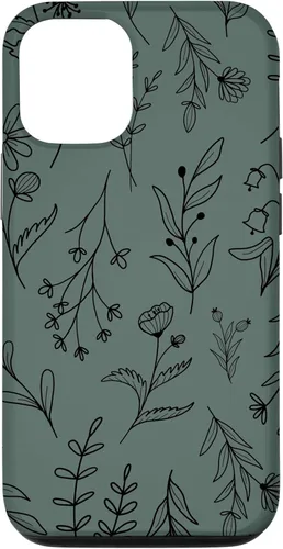 Vista 27 de Midnight Green Wildflower Floral Pattern Case for iPhone 16