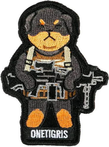 Vista 6 de OneTigris K9 Patch - Parche de moral para perro, arnés y correa para collar de chaleco (Collie de borde)