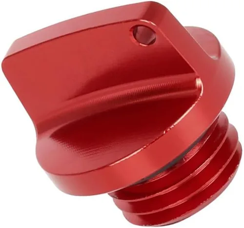 Vista 2 de Tapón de llenado de aceite de motor universal para motocicleta, tapa de rosca de repuesto de tapón de válvula roja