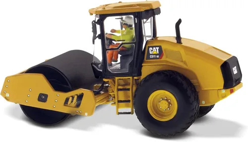 Vista 7 de Diecast Masters Compactador de suelo Caterpillar CS11 GC 1:50 High Line Series Cat Trucks & Construction Equipment Scale Model Collectible 85589