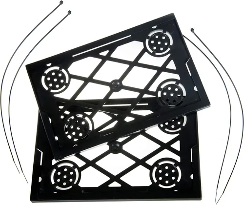 Vista 3 de Marco de carrito de compras, soporte de letrero de doble cara, se fija a la parte delantera del carrito de compras o la parte trasera del asiento