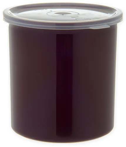 Vista 10 de Recipientes Carlisle de color liso, de forma redonda, con tapas, capacidad de 1,2–4 cuarto de galón, Negro, 1