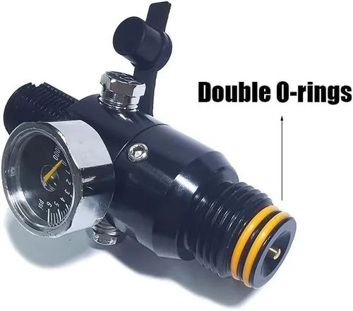 Vista 7 de Válvula reguladora HPA para Paintball Airsoft PCP Aire comprimido CO2 Nitrógeno Cilindro Tanque Botella 4500psi Entrada, Salida 800psi 1800psi