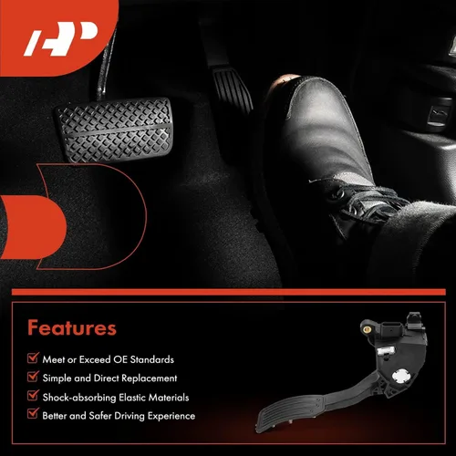 Vista 6 de A-Premium Pedal de acelerador con ensamblaje de sensor de posición Compatible con Nissan Versa 2013-2022, Versa Note 2014-2019, Kicks 2018-2022