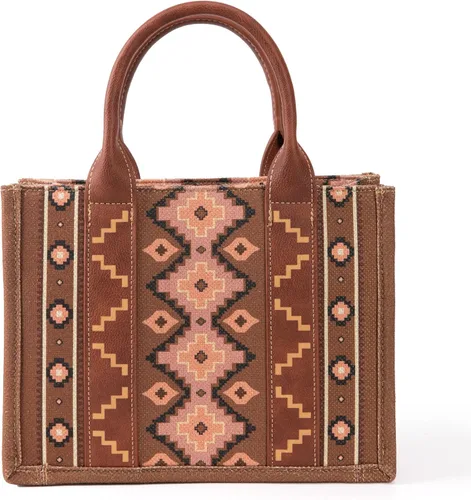Vista 4 de Wrangler - Cartera para tarjetas de crédito para mujer, estilo bohemio, azteca, con bolsillo con cremallera