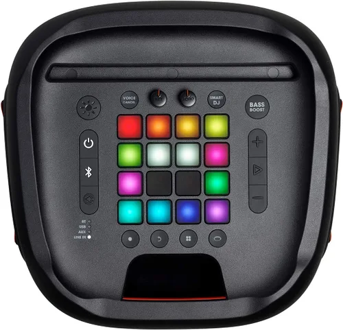 Vista 4 de JBL PartyBox 1000 - Altavoz portátil inalámbrico Bluetooth para fiesta de alta potencia, Negro