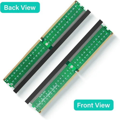 Vista 6 de SinLoon DDR5 UDIMM 288Pin Adaptador Riser Card DDR5 Módulo de memoria Tarjeta protectora de prueba para PC de escritorio placa base